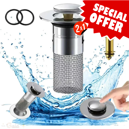 DrainTrap™ Pack 2 Tapón Filtrador Desagüe