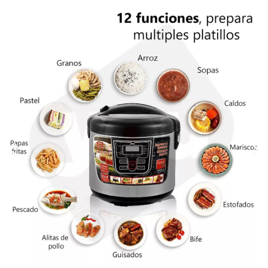 ZenChef™  Olla Eléctrica Digital Placas Cerámicas