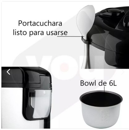 ZenChef™  Olla Eléctrica Digital Placas Cerámicas