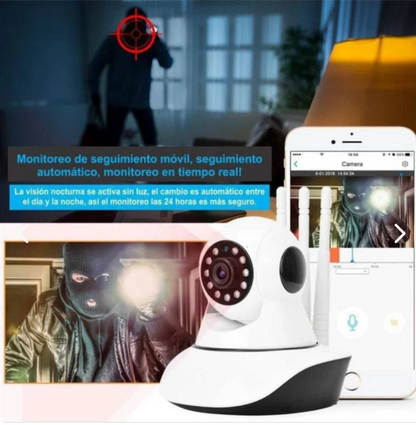 SafeEye™ Cámara Ip 3 Antenas Wifi Visión Nocturna
