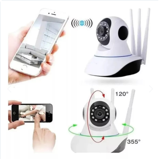 SafeEye™ Cámara Ip 3 Antenas Wifi Visión Nocturna