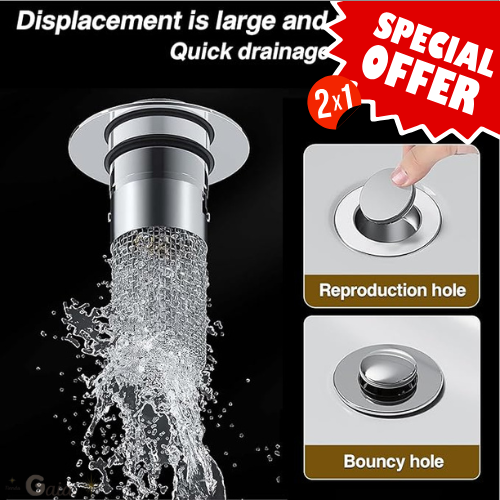 DrainTrap™     Pack 2 Tapón Filtrador Desagüe