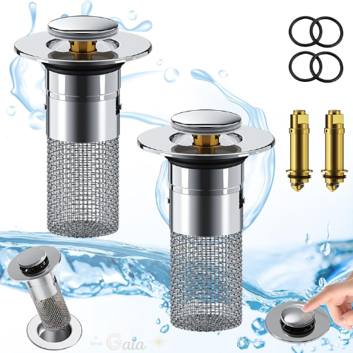 DrainTrap™     Pack 2 Tapón Filtrador Desagüe