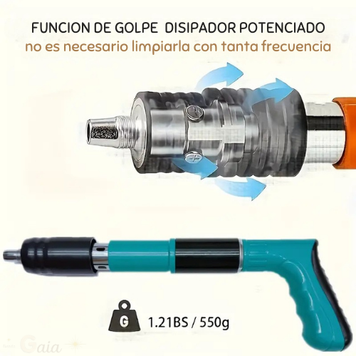 ClavoJet™  PISTOLA MANUAL DE CLAVOS + 20 CLAVOS