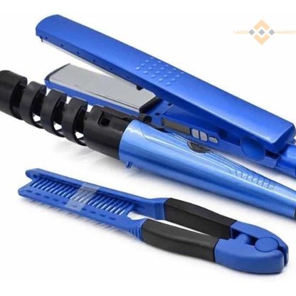 Combo Plancha Cabello Digital rizador Pe