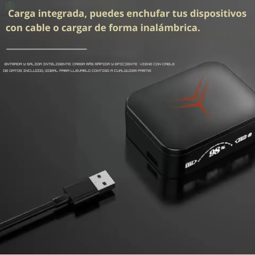 ChargePod™  M88 PLUS POWER BANK CON AURICULARES INTE