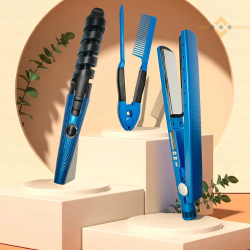 Combo Plancha Cabello Digital rizador Pe