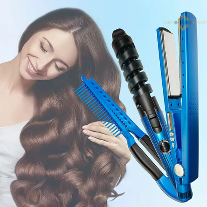 Combo Plancha Cabello Digital rizador Pe